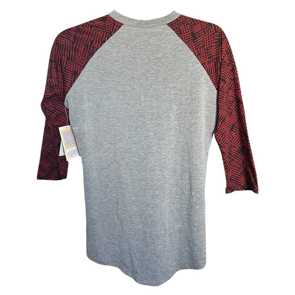 LulaRoe Randy Reglan Tee Size: XXS - Picture 2 of 6